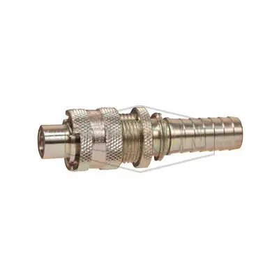 Dixon N4S6-LS Dix-Lock N Series Bowes Interchange Quick Disconnect Coupler, 1/2 in Nominal, Quick Disconnect Coupler x Hose Barb