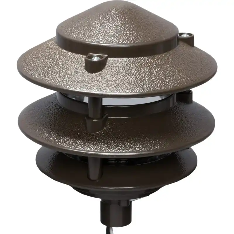 Teddico P-3AB 5 Three-Tier Louver Light 75W 110/120V Bronze Powder Coat