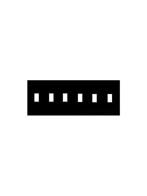 Mulberry 97076 Mulberry 97076 6-Gang Satin 430 Stainless Steel 6-Toggle Switch Wallplate