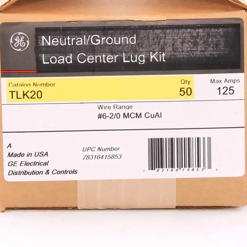 ABB TLK20 NEUTRAL/GROUND LUG KI 125A