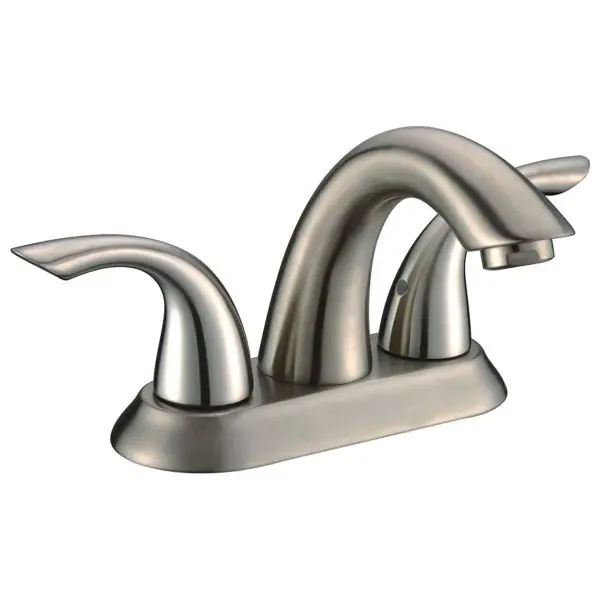 Compass Manufacturing International 201-6593 Grand Two Handle Bathroom Faucet with Brass Pop-Up Drain