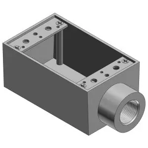 ABB AFS-1 TC AFS1 1/2IN 1G-FS BOX ALUM D-END 1