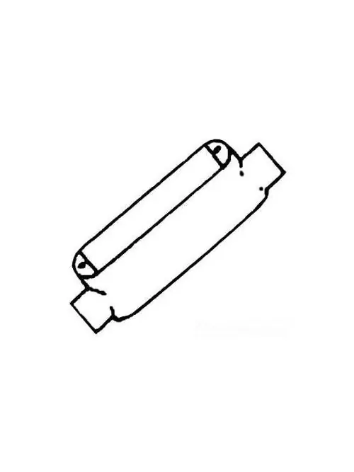Mulberry 11841 1/2 Hub Electrostatic Powder Coated Die-Cast Aluminum Type T Threaded Conduit Body