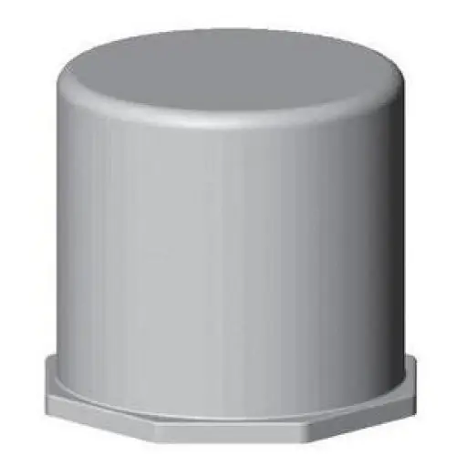Heritage Plastics 59126 Straight End Cap 2-1/2 in