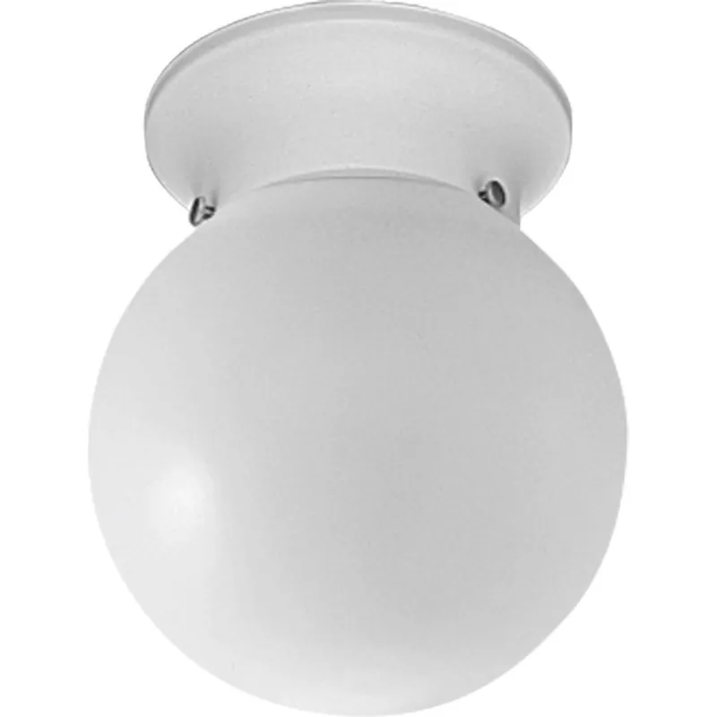 Progress P3605-30 One-Light Glass Globe 6 Close-to-Ceiling