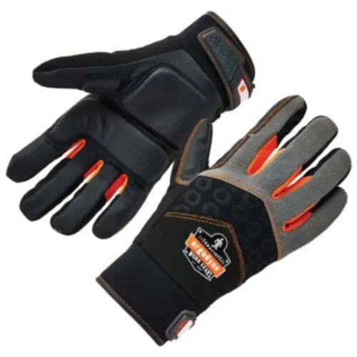 ProFlex 17775 ProFlex 9001 Full-Finger Impact Gloves, Black