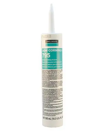Dow 2142139 Silicone Building Sealant -40 to 300 Degree 10 oz.