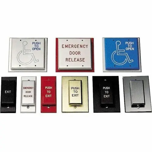 Dortronics W5286-P23DA Push Button Switch, Standard, DPST-Time Delayed Action with 1-Gang Switch Plate