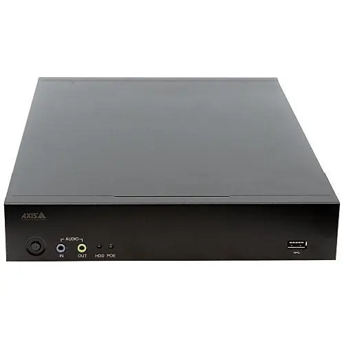AXIS S2108 Camera Station Recorder with Integrated PoE Switch, Includes Core Licenses, 2TB HDD