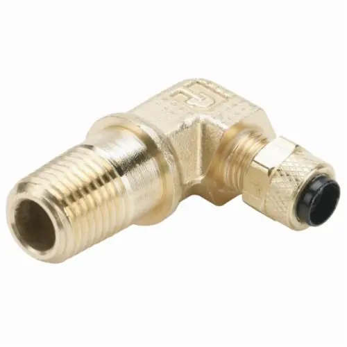 Parker 169LP-4-4 Long Tube to Pipe Elbow 1/4 in Compression x Male Pipe