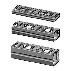 Chatsworth 13930-702 Velocity Horizontal Cable Manager Single-Sided 2U x 19 in. W x 5.9 in. D 13930-702