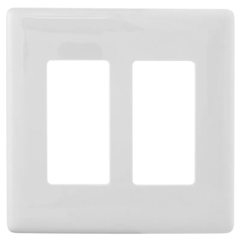 Hubbell Wiring Device - Kellems NPS262W Wallplate 2G Dec Snap-On White