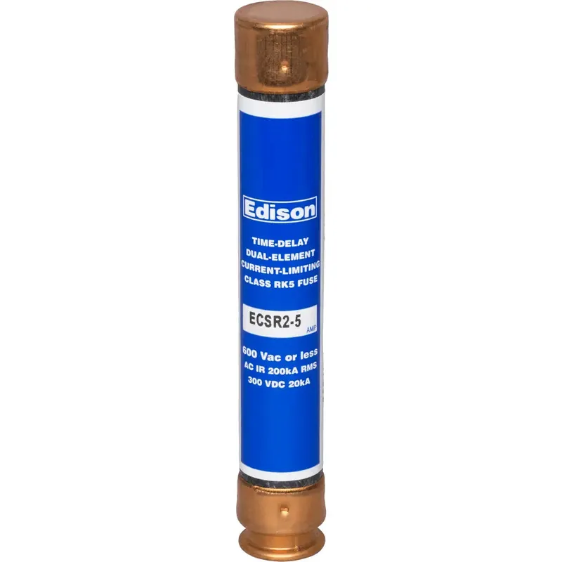 Edison ECSR25 2.5A ECSR Time-Delay Fuse Class RK5 600 VAC 200 kAIC