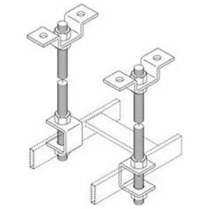 Chatsworth 11310-001 Threaded Ceiling Kit 3/8-16 72 in.L Gold