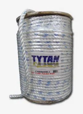 Tytan International CMB58600OT MTC 600 ft. Polyester 3-Strand Twisted Poly-Dacron Rope