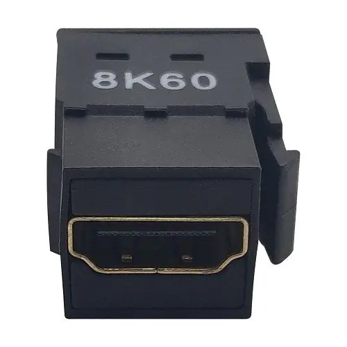 Tripp Lite P164-000-KPBK8K HDMI Keystone Panel-Mount Coupler Flat Face 8K 60 Hz