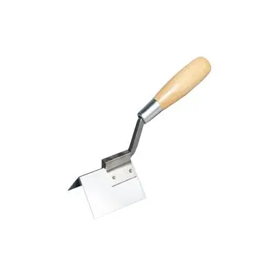 Bon 13-297 Outside Corner Trowel - SS 1 x 1 - Wood Handle