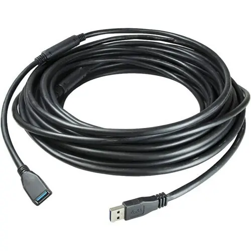Comprehensive USB3-AMF-35PROA Pro AV/IT Integrator Series Active USB 3.0 A Male to Female Extension Cables with Booster, 35' (10.668m), Black