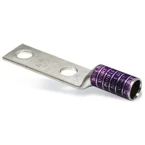 ABB LCN600 Blackburn Copper Long Barrel Two-Hole Compression Connector