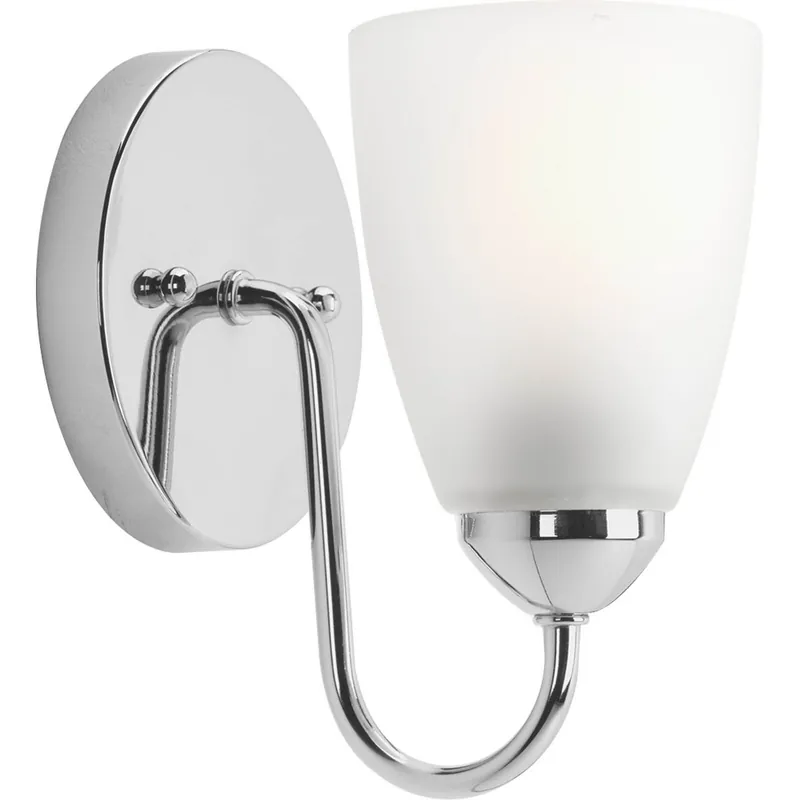 Progress P2706-15 Gather Collection One-Light Polished Chrome Bath Vanity Light