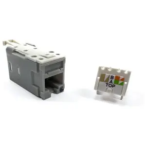 Ortronics OR-HDJ6-78 Clarity® Cat 6 High Density Jack T568A/B Dark Gray