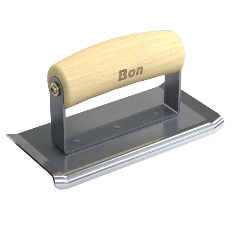 Bon 12-469 Stainless Steel Curved End Edger - 6 x 3 - 1/4 Radius 3/8 Depth