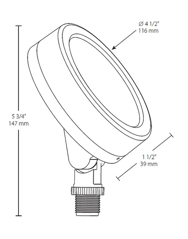 Rab Design Lighting LES13 LESLIEFLOOD 13W 120V 5K 80CRI BZ
