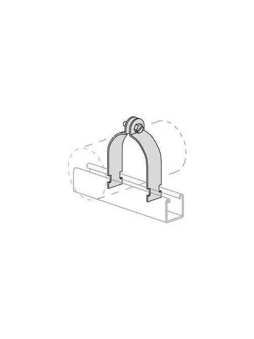 Powerstrut PS-1100-1-HG Power-Strut PS-1100-1-HG 1116 1117 Steel Rigid Conduit Clamp for IMC and GRC