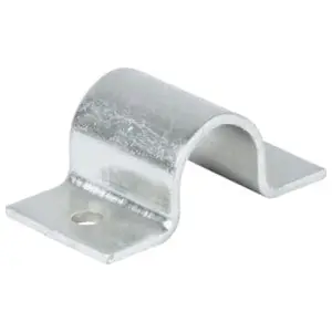 ABB C-144-3/4 2-Hole Pipe Strap 3/4 in. Strap Width 3/4 in. Thickness 1/8 in. Wood Screw Size #12 x 1 in. Steel