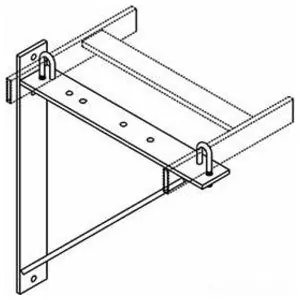 Chatsworth 11312-718 Triangular Support Bracket Black