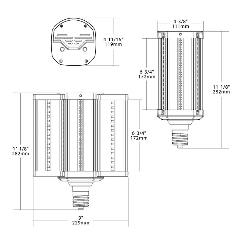 RAB Design Lighting HID-110-H-EX39-850-BYP-SB-G2 HI 110 Watt
