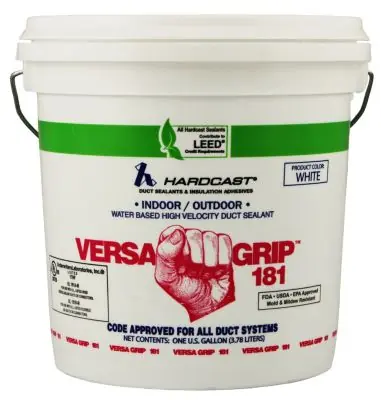 Hardcast/Carlisle 305057 Versa-Grip 181 Gray - Liquid Sealant (4) 1-Gallon Pails/Case