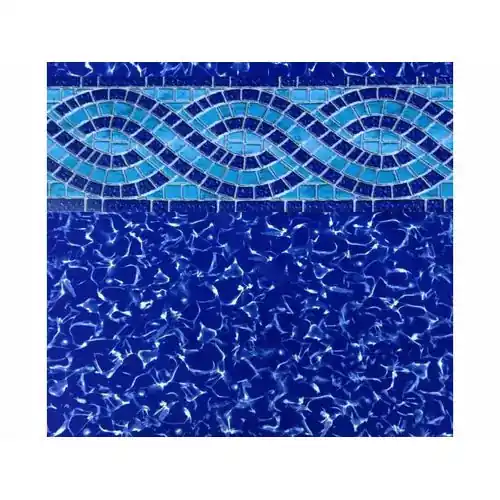 GLI POOL PRODUCTS 05-1833OV-WIL-UB-48 - 18 x 33 ft Oval Willow Creek Unibead Above Ground Pool Liner - 54 in Wall