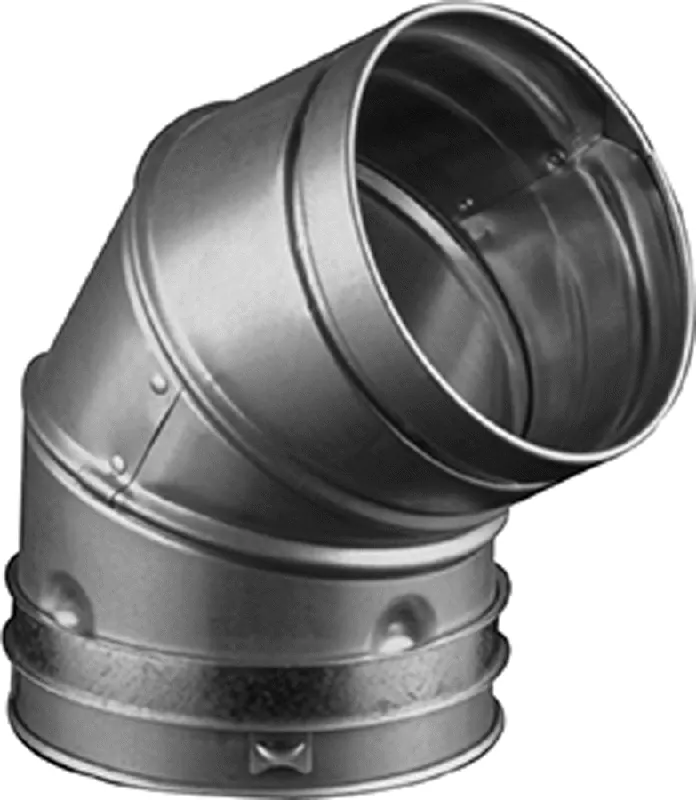M G Duravent 4GVL45 B-Vent 45/60 Degree Elbow 4