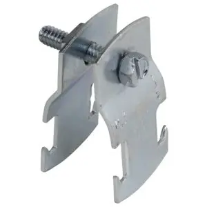 ABB C20011/4 Kindorf Steel 2-Piece Rigid/IMC/EMT Conduit Clamp With Galv-Krom Finish