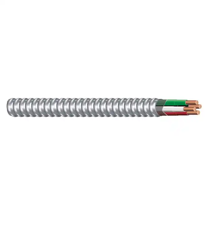 Generic Wire & Cable WICMCS3/3STRMR MC-S 3/3 Stranded Copper Conductor Steel Armor Cable Cut to Length