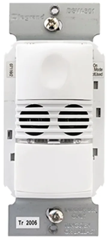 Wattstopper DSW-301-W-U Dual Technology Wall Switch Occsensor 120/277V White