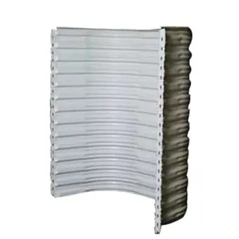 Monarch 96862 Stiff Back II 36 x 55 x 72 White Steel Wall-Mount Egress Window Well