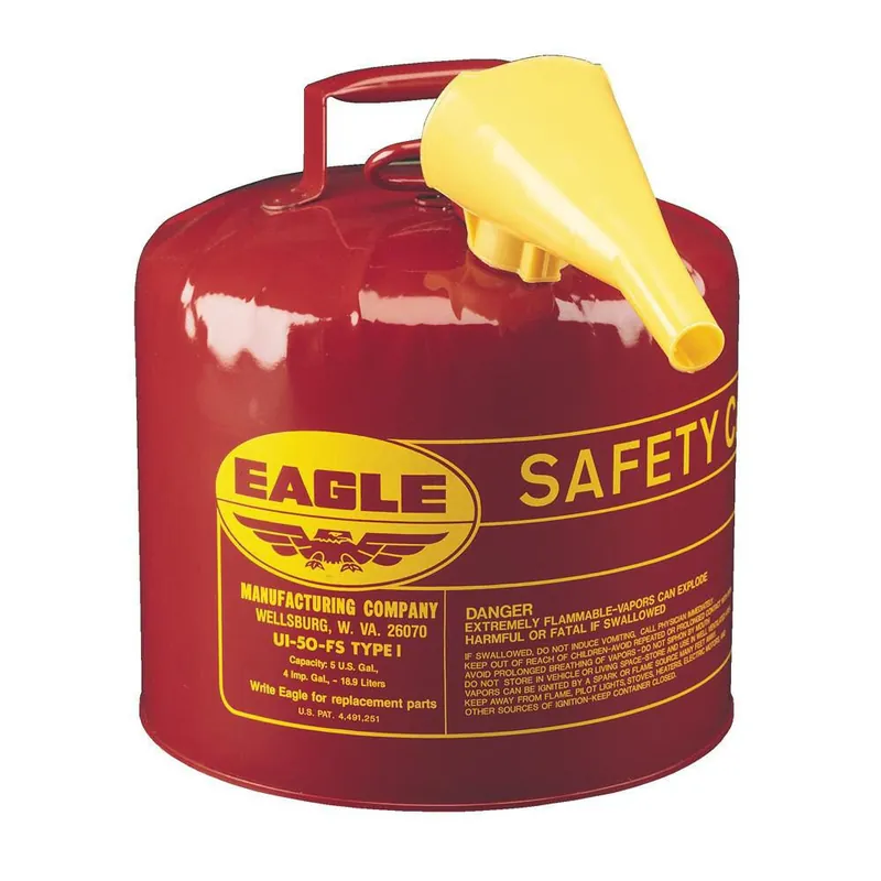 Eagle Manufacturing UI-50-FS Type I Safety Can with F-15 Funnel - 5 gal