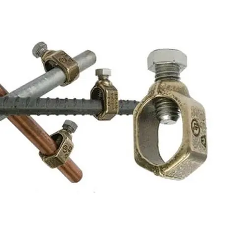 Galvan CEB2 Ground Rod Clamp Copper 8 - 2 AWG 0.128 to 0.292 Inch 5/8 Inch