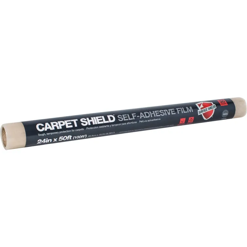 Surface Shields CS2130W Carpet Shield 21 In. x 30 Ft. Self-Adhesive Film Floor Protector