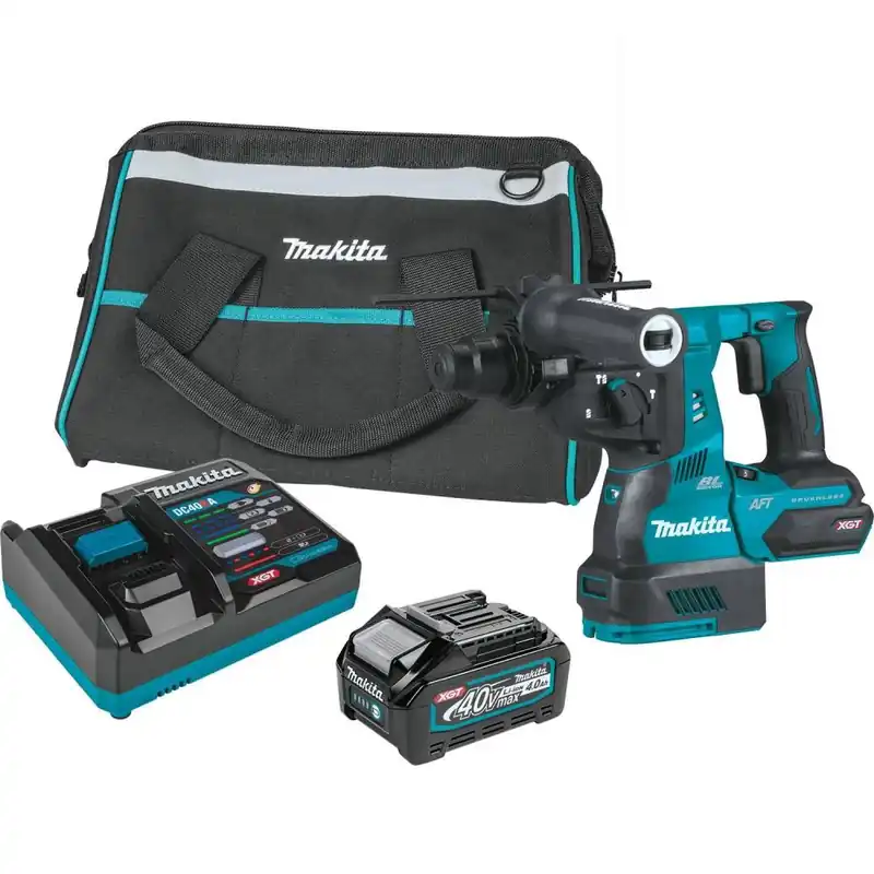 Makita USA GRH01M1 40V Max XGT Brushless Cordless 1-1/8 AVT Rotary Hammer Kit