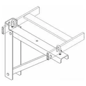 Chatsworth 11746-718 Triangular Support Bracket Black