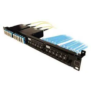 Siemon PPM-SPNL4-01 Shield Panel Copper/Fiber Rack 1 RU Black 1R