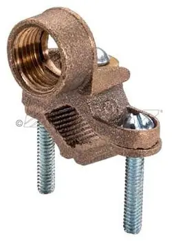 Topaz Electric Corp. 621 TOPAZ 621 1/2-1 Brass Ground Clamp&Hub