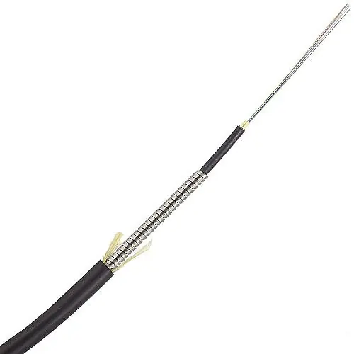 TiniFiber TF12-OM3-PE Outdoor 12-Fiber OM3 Polyethylene Armored Fiber Optic Cable