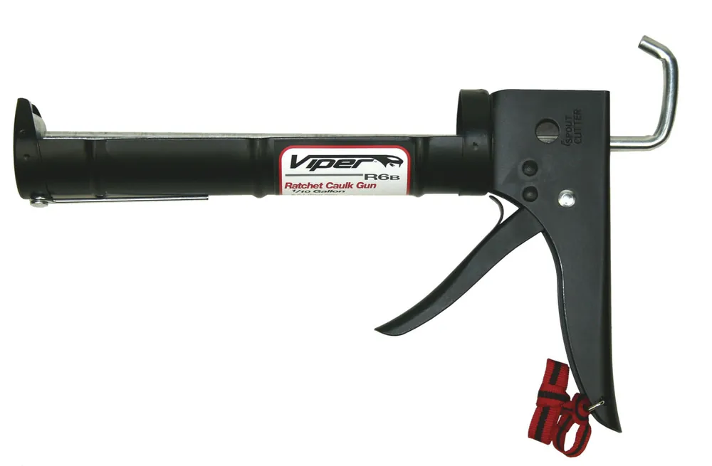 Albion R6B Viper Line Manual Ratchet Cartridge Caulk Gun with Half Barrel 6:1