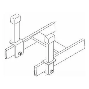 Chatsworth 10596-706 Cable Retaining Post 6 in.H Black