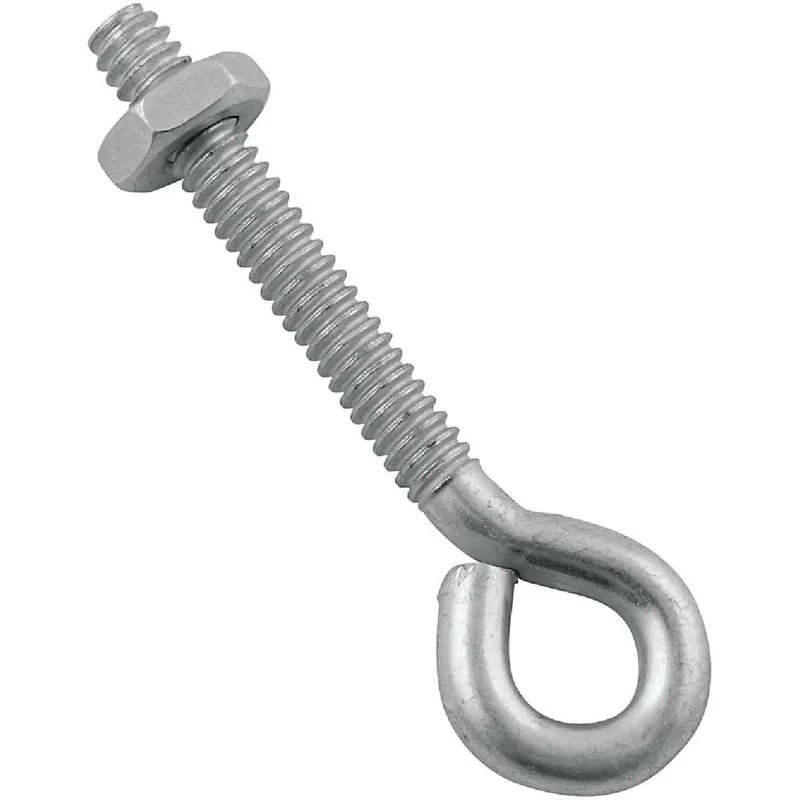 National N221069 3/16 In. x 2 In. Zinc Eye Bolt with Hex Nut