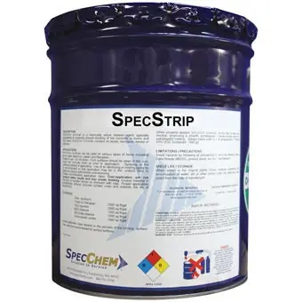 SpecChem SSTRIPVOC10055 SpecStrip VOC 100 55 Gal. Drum Amber Premium Reactive Form Release Agent